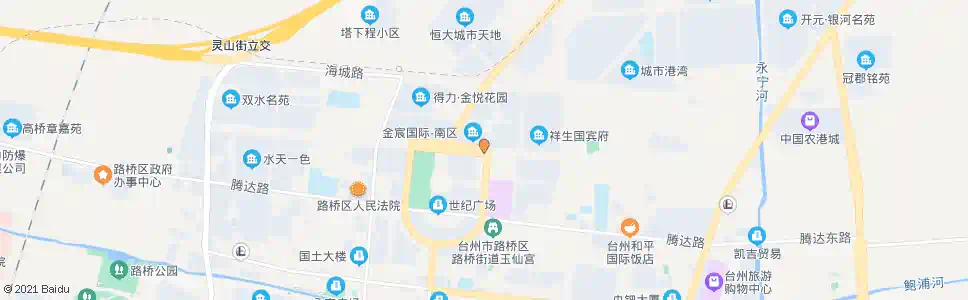 台州金宸国际_公交站地图_台州公交_妙搜公交查询2025