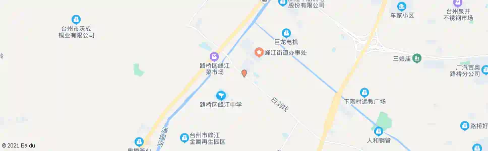 台州峰江中学北_公交站地图_台州公交_妙搜公交查询2025