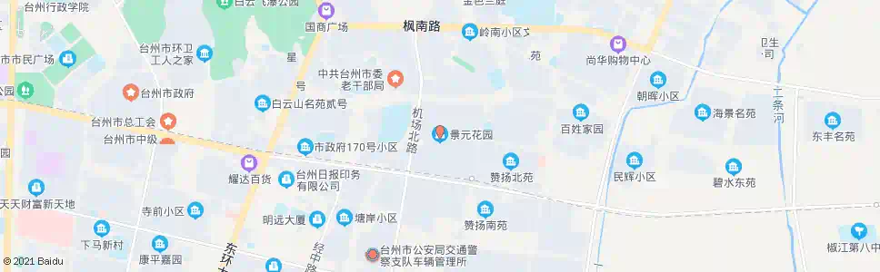台州景元花园_公交站地图_台州公交_妙搜公交查询2025