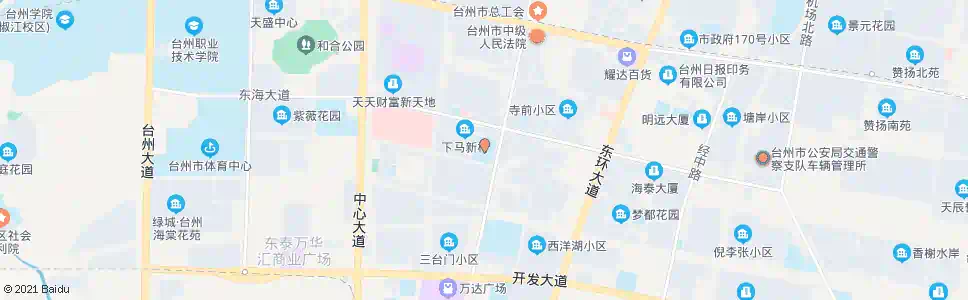 台州白云小学南_公交站地图_台州公交_妙搜公交查询2025