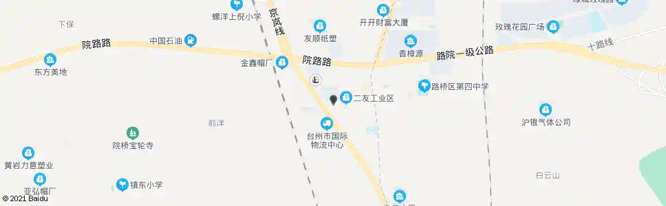 台州二友村_公交站地图_台州公交_妙搜公交查询2025