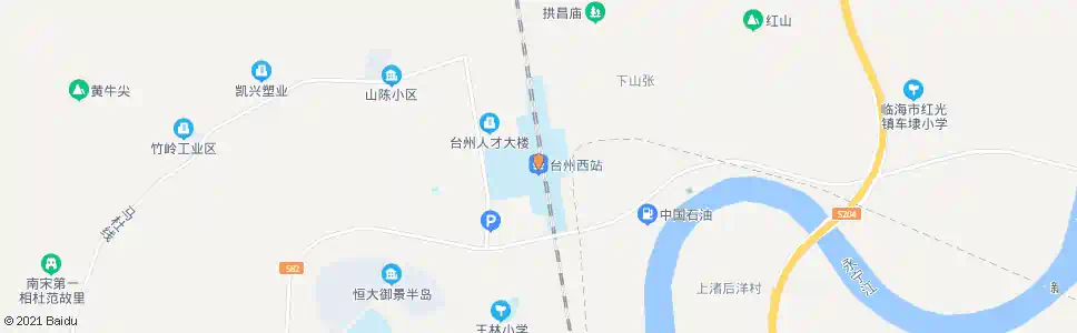 台州西山_公交站地图_台州公交_妙搜公交查询2025