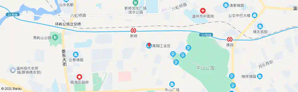 温州高翔工业区_公交站地图_温州公交_妙搜公交查询2025