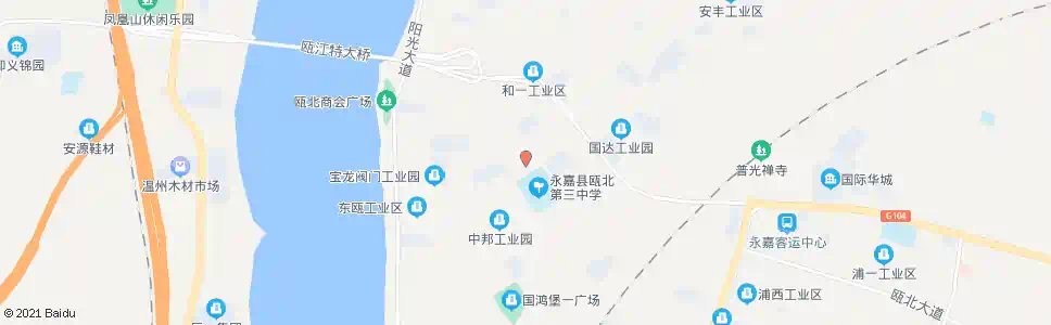 温州瓯北三中_公交站地图_温州公交_妙搜公交查询2025