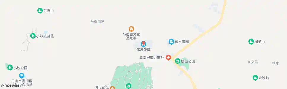 舟山北海四叉口_公交站地图_舟山公交_妙搜公交查询2025