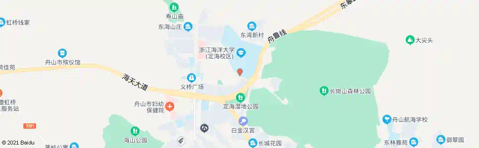 舟山定海海院(南门)_公交站地图_舟山公交_妙搜公交查询2025
