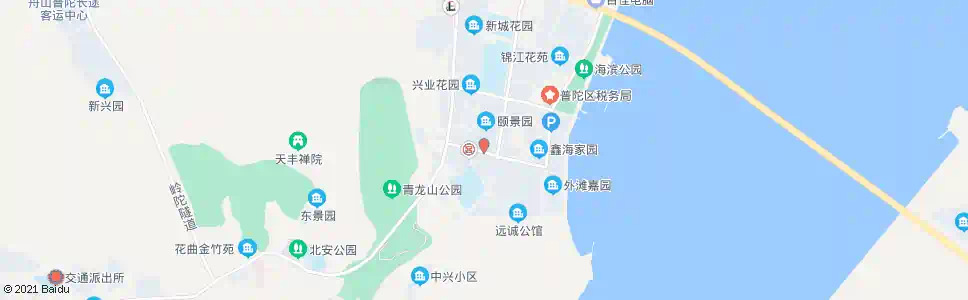 舟山颐景园南门_公交站地图_舟山公交_妙搜公交查询2025